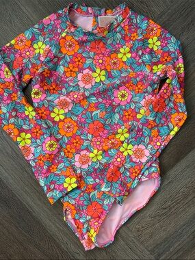 Floral bathing suit